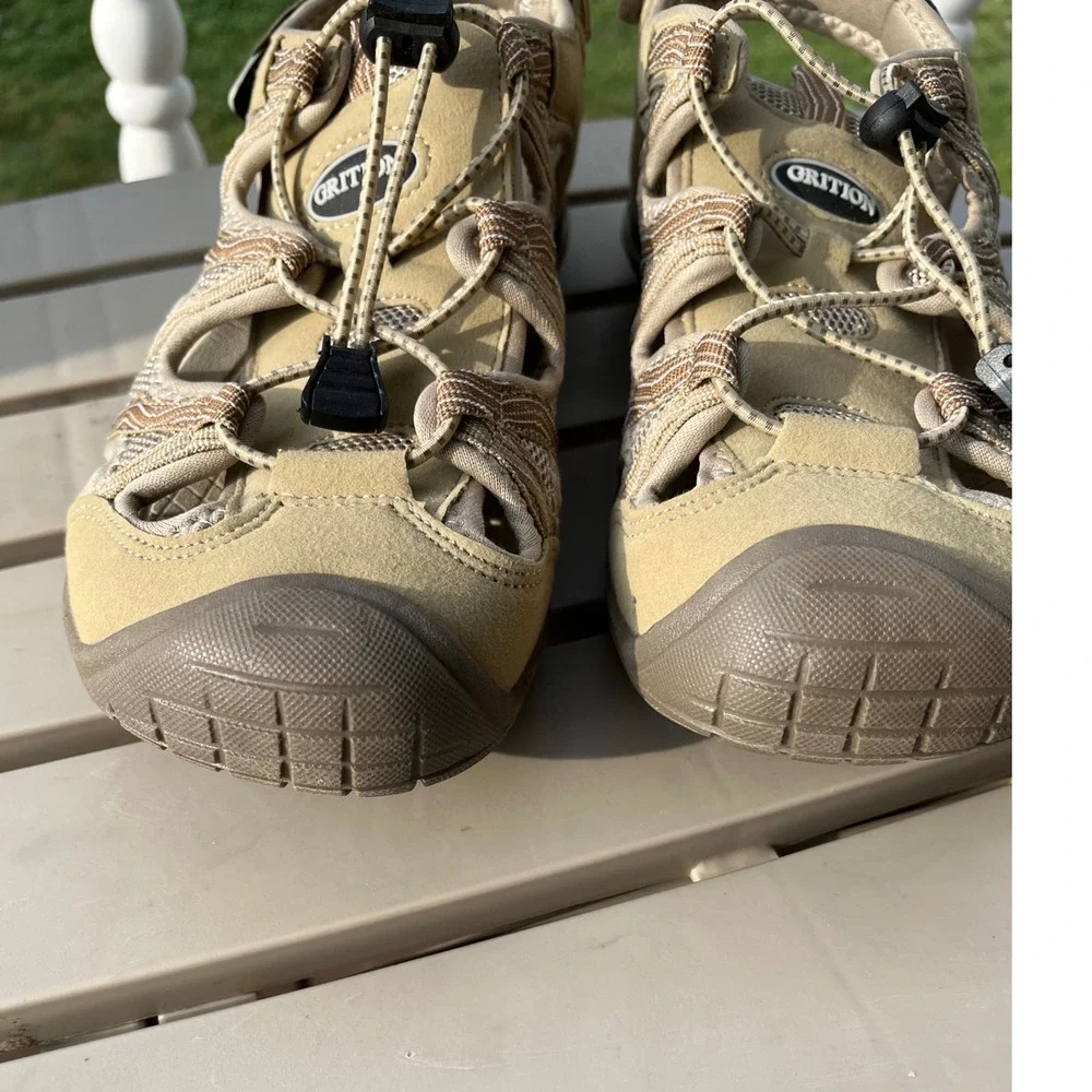 Grition Mens Beige Sport Sandals Hiking Water Shoes EUR‎ 40/US